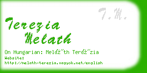 terezia melath business card